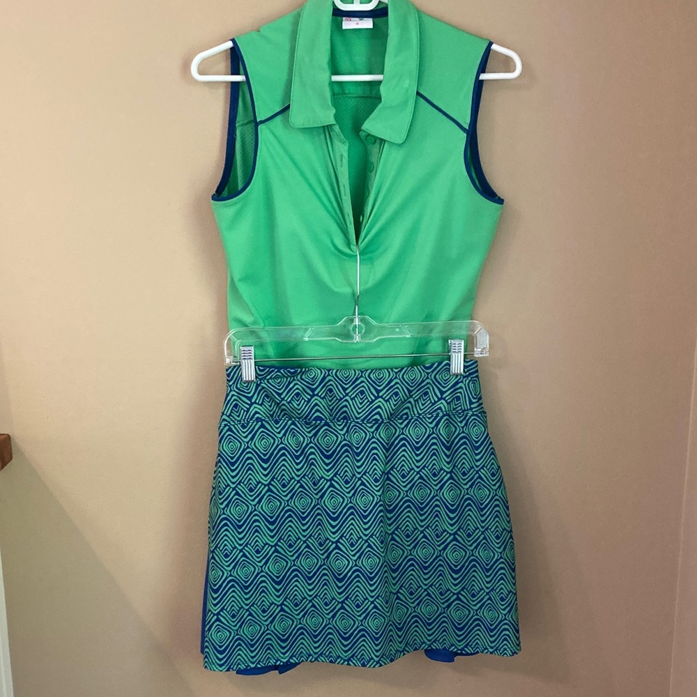 BIRDIES AND BOWS SKORT AND POLO 
Size Small